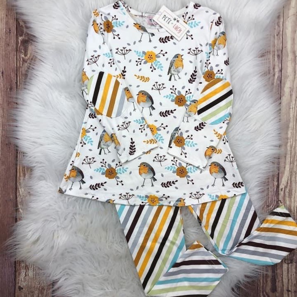 Pete + Lucy 6-12 month pant set